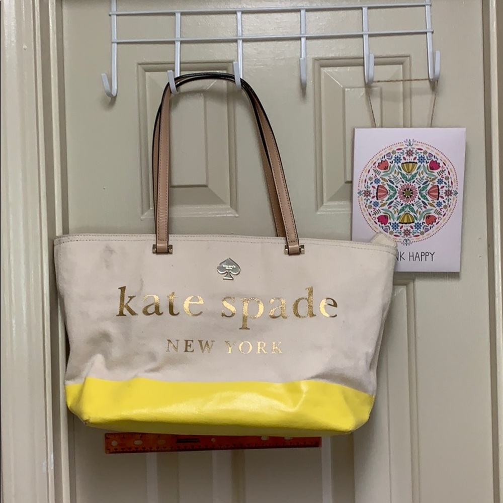Kate Spade canvas tote
